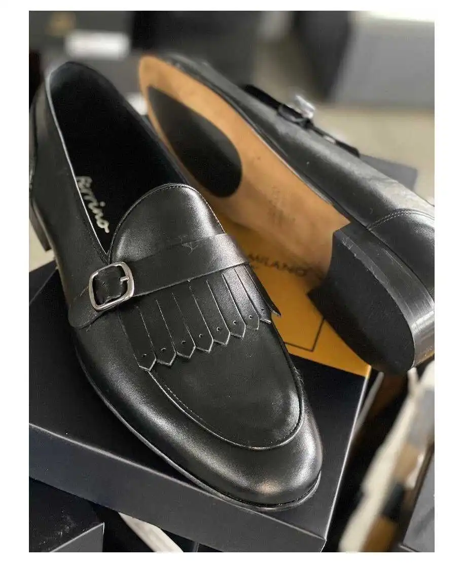 Mocassini uomo neri - Vera pelle - Mocassini uomo online - Gogolfun.it