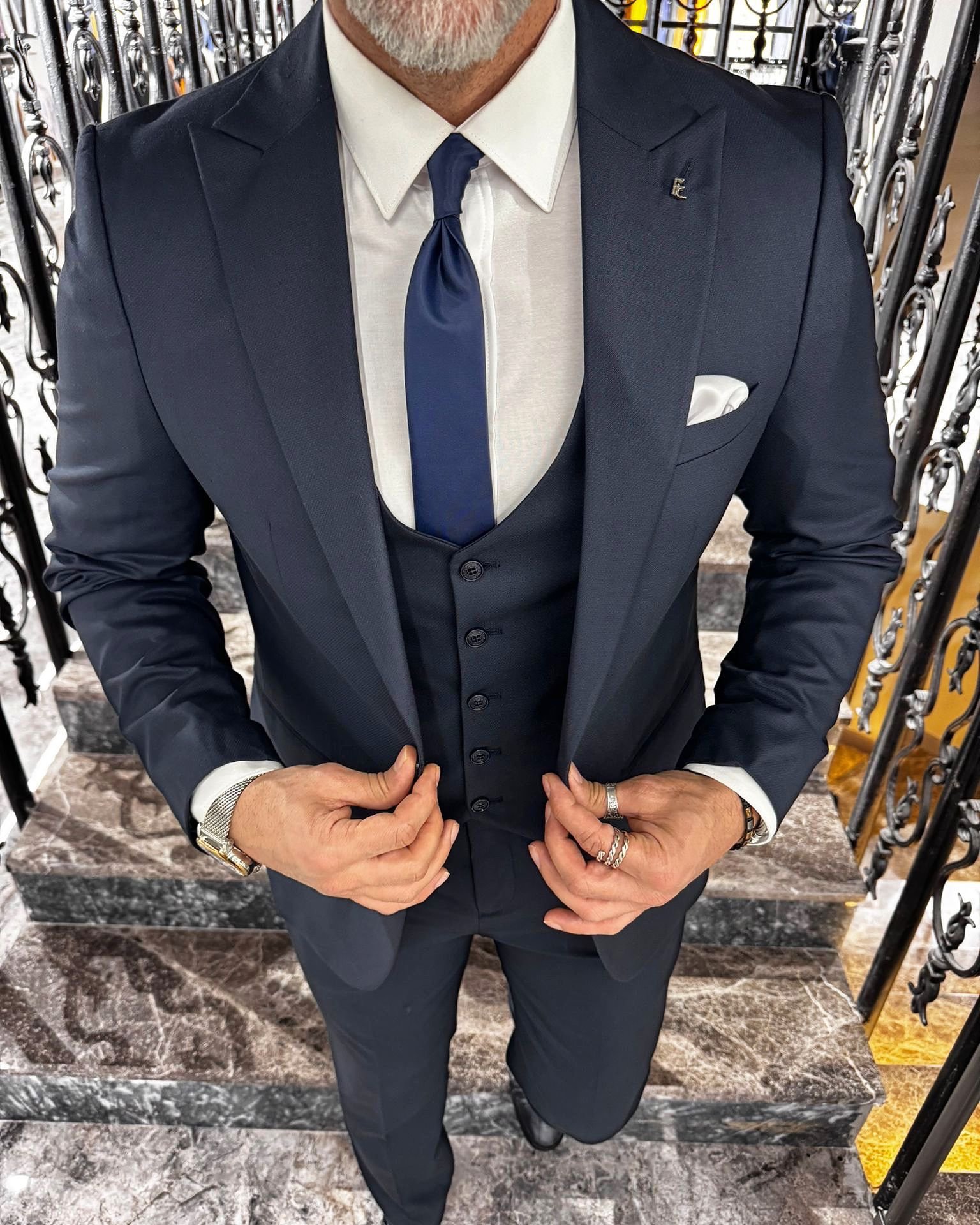 Gilet Abiti Sposo Digel Grigio Perla Abito Uomo Matrimonio Grigio