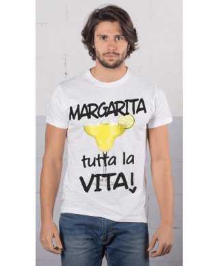 T-shirt uomo - Margherita tutta la vita - Puro cotone – unisex