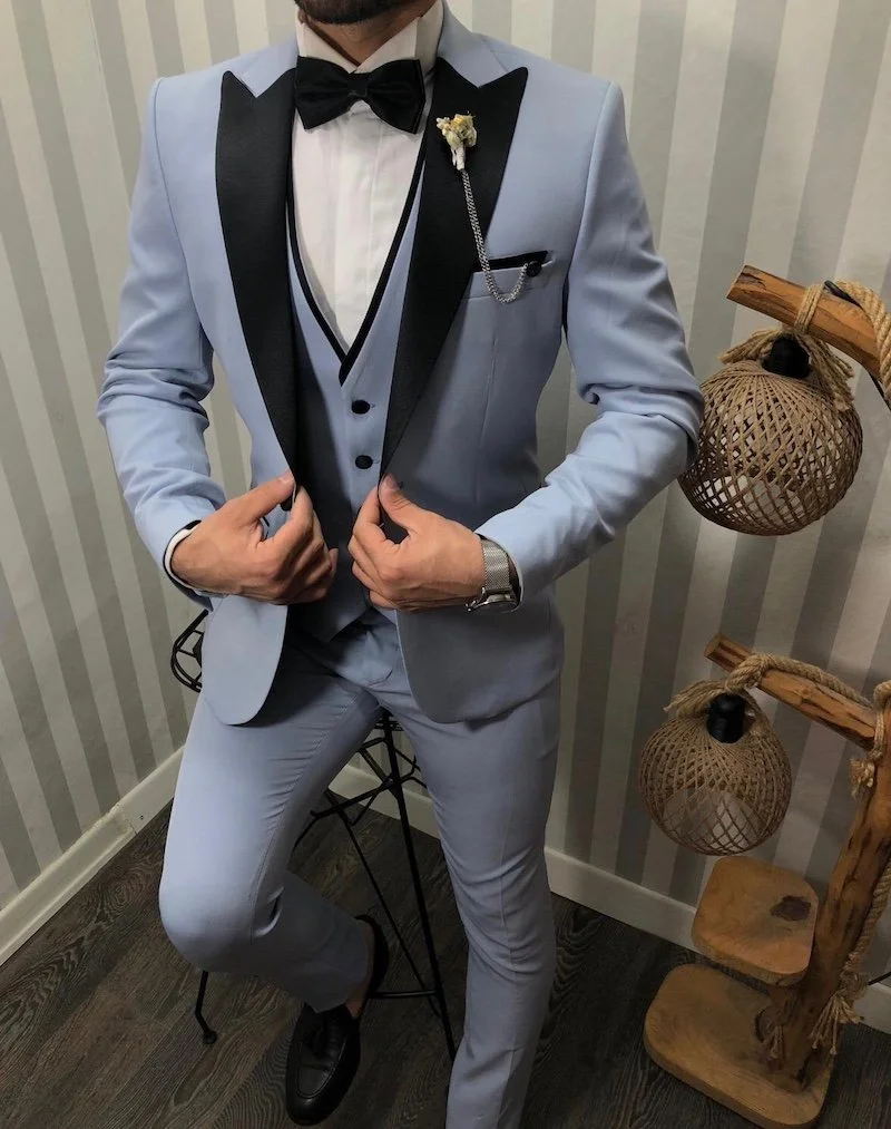 Giacca Uomo Elegante Slim Fit - Blazer Formale 2 Bottoni Per Cerimonie E Ufficio - Foto 5