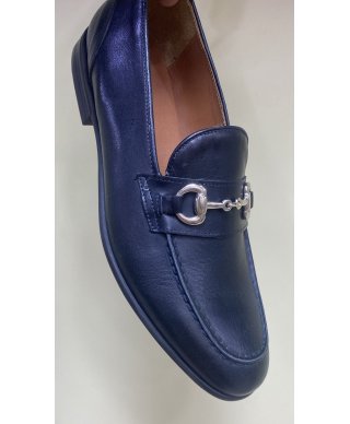 Mocassini uomo blu - Vera pelle - Made in Italy