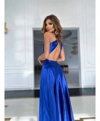 Abito da cerimonia blu cobalto - Lanciano - Cerimonia donna online - Gogolfun.it