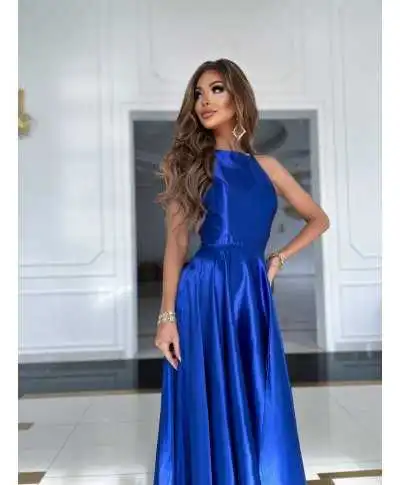 Abito da cerimonia blu cobalto - Lanciano - Cerimonia donna online - Gogolfun.it