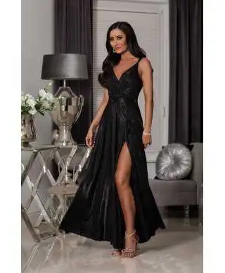 Vestito lungo elegante con spacco - Marina