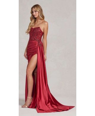 Abito a sirena con corpetto decorato - Hope