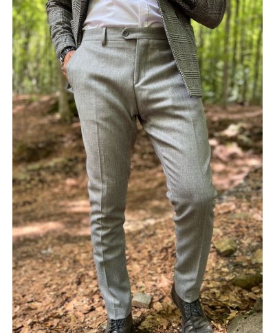 Pantaloni uomo grigio perla - Pantaloni eleganti, sportivi - Abbigliamento uomo gogolfun.it