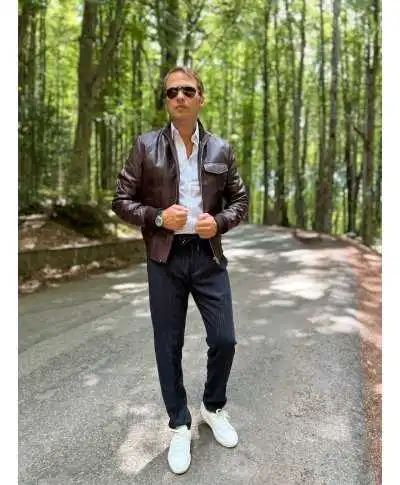 Pantaloni uomo blu con coulisse - Paul Miranda - Pantaloni sportivi, comodi, particolari - Gogolfun.it