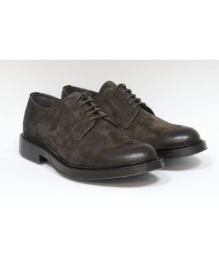 Stringata marrone in pelle scamosciata - Monte - Scarpe e mocassini uomo online - Gogolfun.it