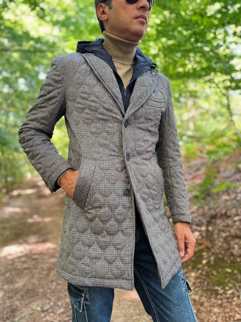 Cappotto uomo Beige con pettorina staccabile - Paul Miranda