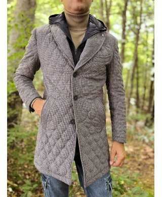 Cappotto uomo Beige con pettorina staccabile - Paul Miranda