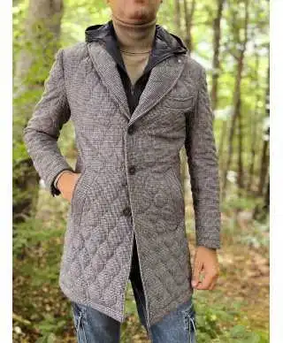 Cappotto uomo Beige con pettorina staccabile - Paul Miranda