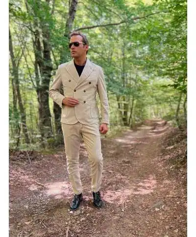 Giacca Doppiopetto Uomo in Velluto Liscio - Paul Miranda - Giacche uomo sportive, eleganti, particolari - Gogolfun.it
