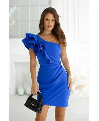 Vestito corto elegante - Tubino mono spalla