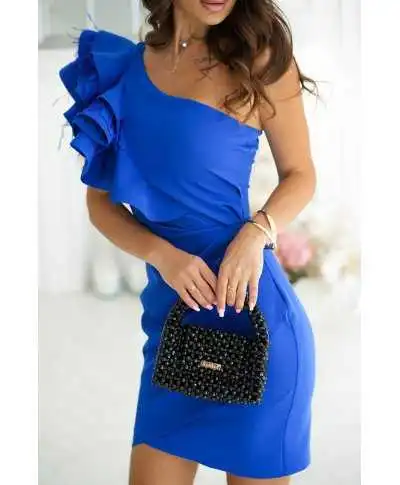 Vestito corto elegante - Tubino mono spalla - Vestiti eleganti online - Gogolfun.it