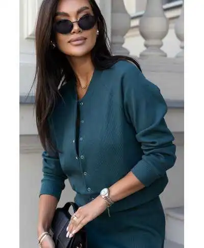 Completo donna vestitino e giacca, verde - Completi donna - Abbigliamento donna online - Gogolfun.it