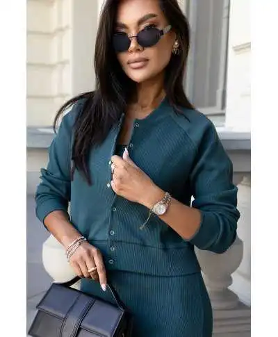 Completo donna vestitino e giacca, verde - Completi donna - Abbigliamento donna online - Gogolfun.it