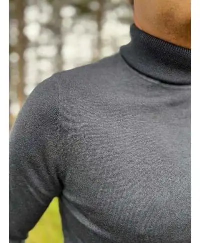 Dolcevita grigio antracite - Key Jey - Maglioni collo alto online - Gogolfun.it