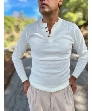 Serafino bianco - Maglioni uomo online - Abbigliamento Gogolfun.it