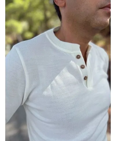 Serafino bianco - Maglioni uomo online - Abbigliamento Gogolfun.it