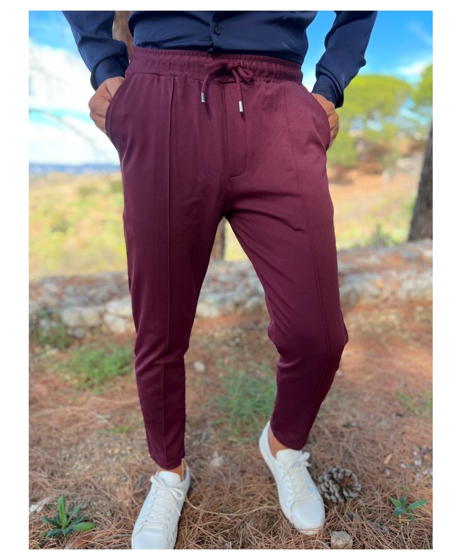 Pantalaccio con coulisse, bordeaux - Paul Miranda - Pantaloni uomo online - Gogolfun.it