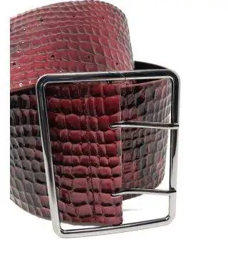 Cintura donna - Larga - Rossa con sfumature nere