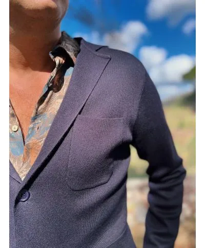 Cardigan uomo blu monopetto - Maglieria uomo online - gogolfun.it