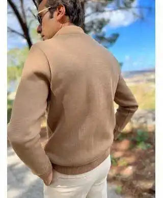 Cardigan uomo con bottoni, Cammello - Hugo