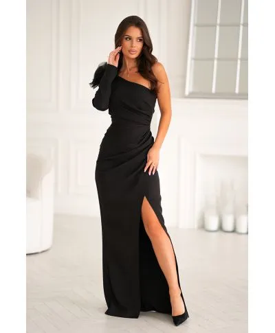 DŁUGA SUKIENKA Z RÓŻĄ