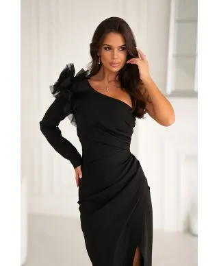 DŁUGA SUKIENKA Z RÓŻĄ