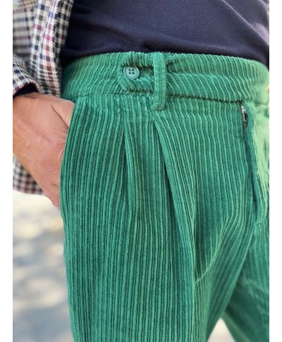 Pantaloni in Velluto Paul Miranda - Made in Italy - Pantaloni uomo particolari, classici, invernali - Gogolfun.it