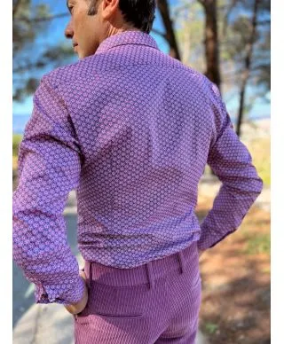 Camicia uomo fantasia particolare - Nik