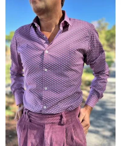 Camicia uomo fantasia particolare - Nik - Camicie uomo online - Gogolfun.it