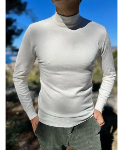Lupetto Bianco Uomo - Sotto giacca - Maglieria uomo online - Gogolfun.it