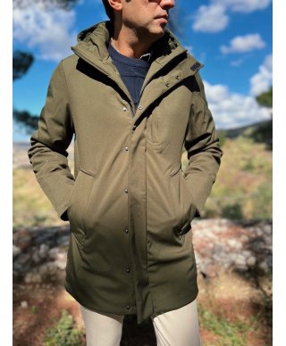 Parka uomo verde militare - Key Jey - Giubbotti uomo online - Gogolfun.it