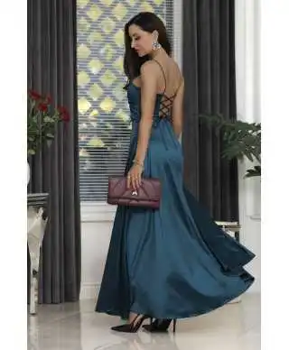 Vestito lungo elegante Con schiena scoperta - Nathalie - Vestiti eleganti da cerimonia - Gogolfun.it