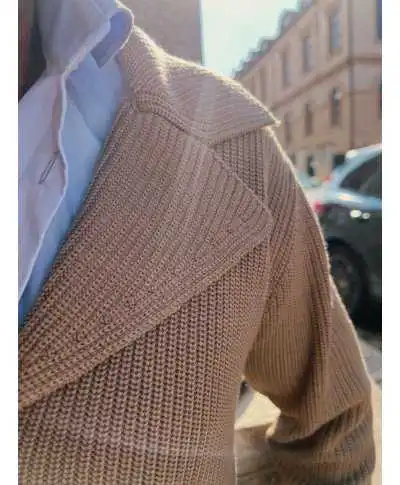 Cardigan uomo cammello con bottoni - Key Jey - Maglioni uomo online - Gogolfun.it