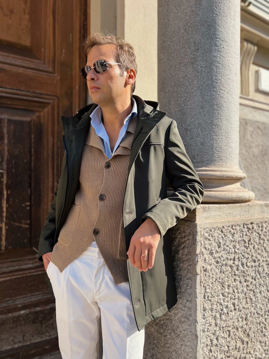 Slim Fit Cardigan Uomo Slim Elegante - Giacca Con Bottoni In Cotone Per Autunno E Inverno Cardigan Uomo Cotone
