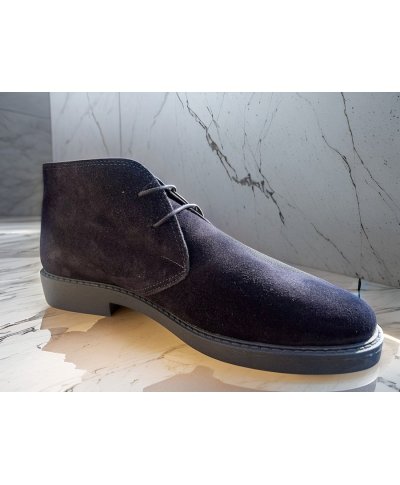 Scarpe uomo in camoscio blu - Pol - Scarpe uomo online - Gogolfun.it