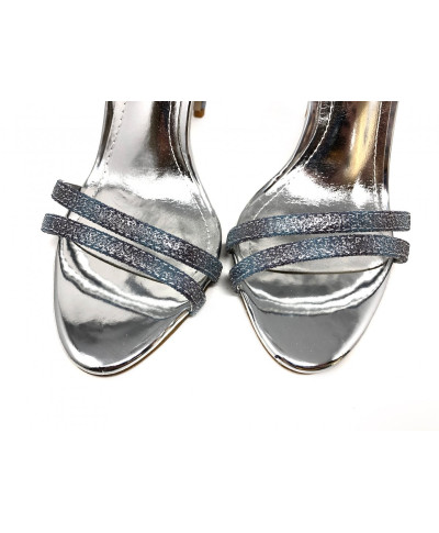 Scarpe con tacco alto - Eleganti - Argento