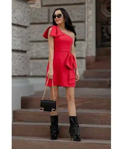 Vestito rosso corto - Riana - Vestiti corti eleganti - Gogolfun.it