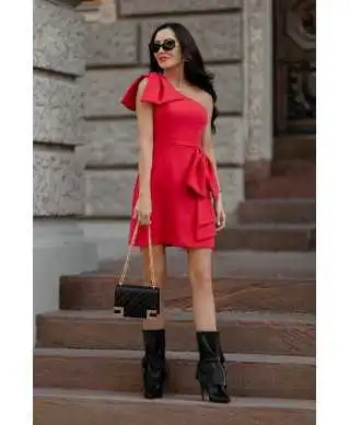 Vestito rosso corto - Riana - Vestiti corti eleganti - Gogolfun.it