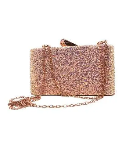 Borsa rosa - Brillantinata - Con tracolla