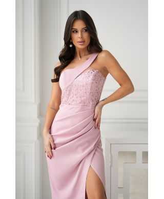 Abito da cerimonia rosa a sirena - Julia - Abiti da cerimonia gogolfun.it
