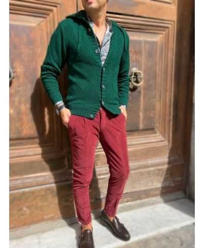 Pantaloni uomo bordeaux, chinos - Paul Miranda - Pantaloni uomo particolari, eleganti, chinos - Gogolfun.it