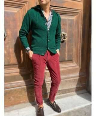 Pantaloni uomo bordeaux, chinos - Paul Miranda