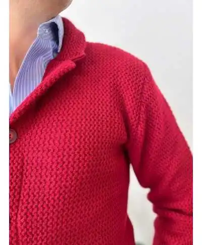 Cardigan uomo con bottoni bordeaux - Many - Cardiag e maglioni uomo online - Gogolfun.it