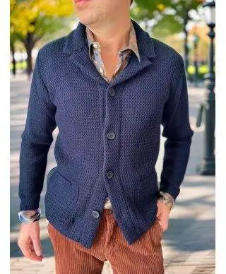 Cardigan uomo monopetto, Made in Italy - Cardigan e maglioni uomo online - Gogolfun.it