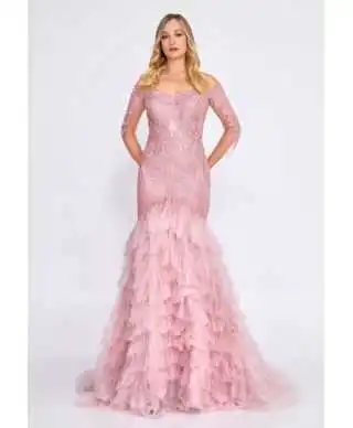Abito Rosa Cipria per Diciottesimo o cerimonia - Divina - Negozio online affidabile - Gogolfun.it