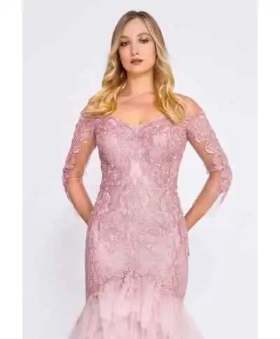 Abito Rosa Cipria per Diciottesimo o cerimonia - Divina - Negozio online affidabile - Gogolfun.it
