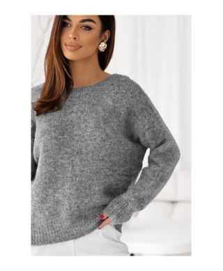 Maglione donna grigio con fiochi sulla schiena - Maglioni particolari - Regali - Gogolfun.it